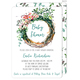 Peony Wreath Invitations Image 2 of 5